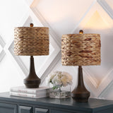 Theodore-Rustic-Farmhouse-Handwoven-Water-Hyacinth/Resin-LED-Table-Lamp-Table-Lamps
