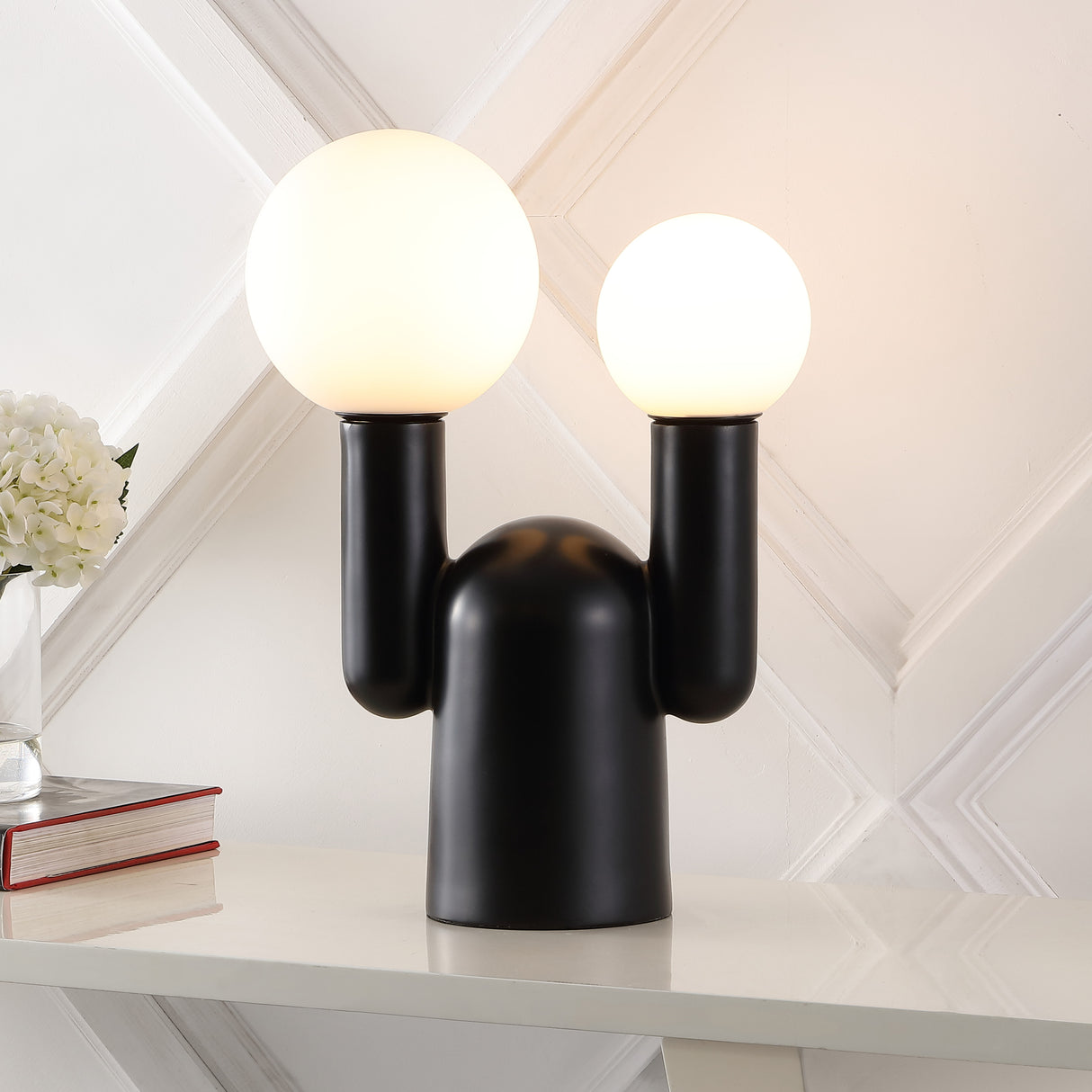 Leif-2-Light-Modern-Mid-Century-Resin/Iron/Frosted-Glass-Nordic-Cactus-LED-Table-Lamp-Table-Lamps