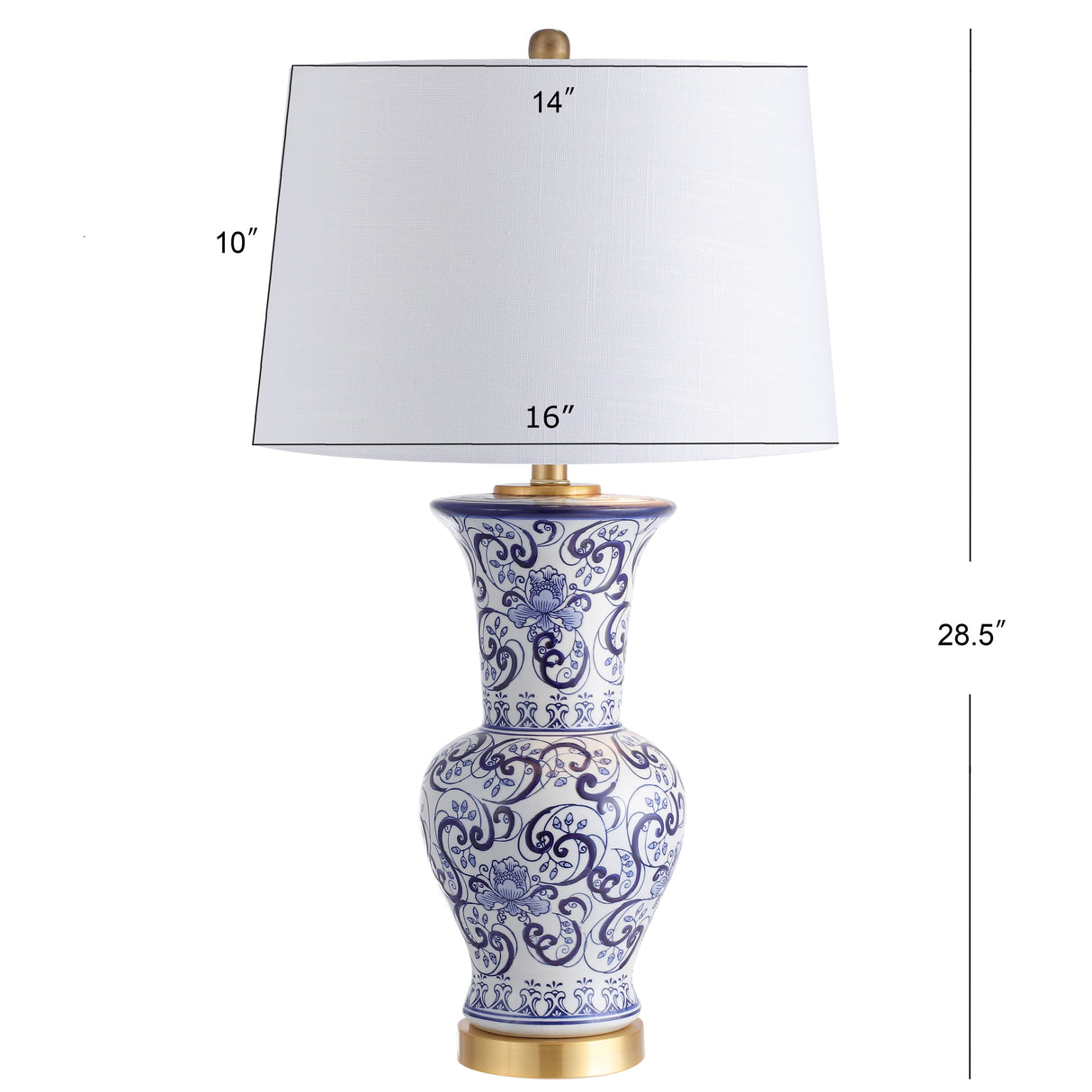 Leo chinoiserie led table lamp