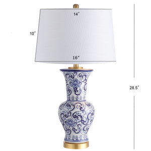 Leo chinoiserie led table lamp