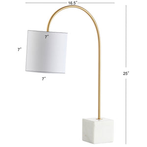 Fisher Marble/Brass LED Table Lamp