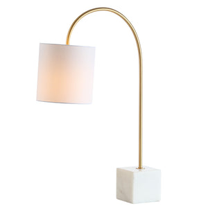 Fisher Marble/Brass LED Table Lamp