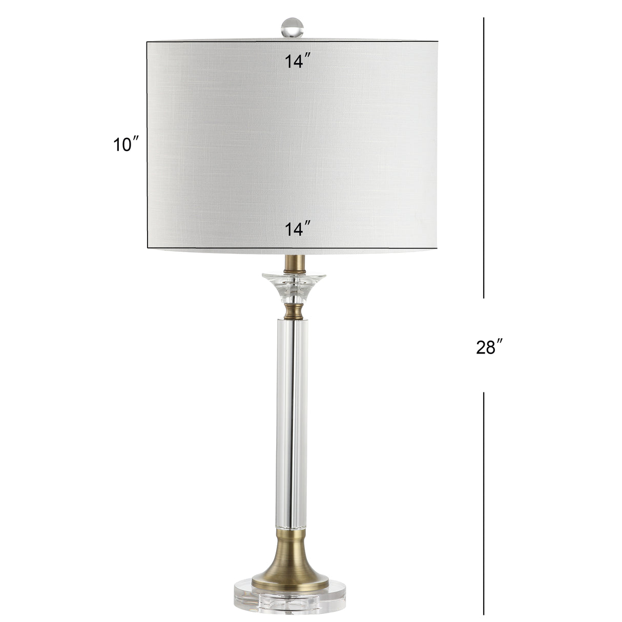 Mark Crystal/Metal LED Table Lamp