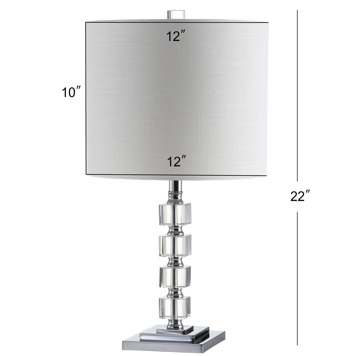Barnard LED Crystal/Metal Table Lamp