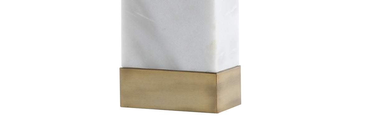 Trevor Marble/Iron Gold Modern Console LED Table Lamp