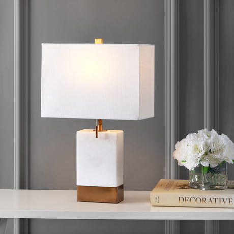 Trevor-Marble/Iron-Gold-Modern-Console-LED-Table-Lamp-Table-Lamps