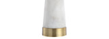 Travis Marble/Iron Gold Modern Column LED Table Lamp