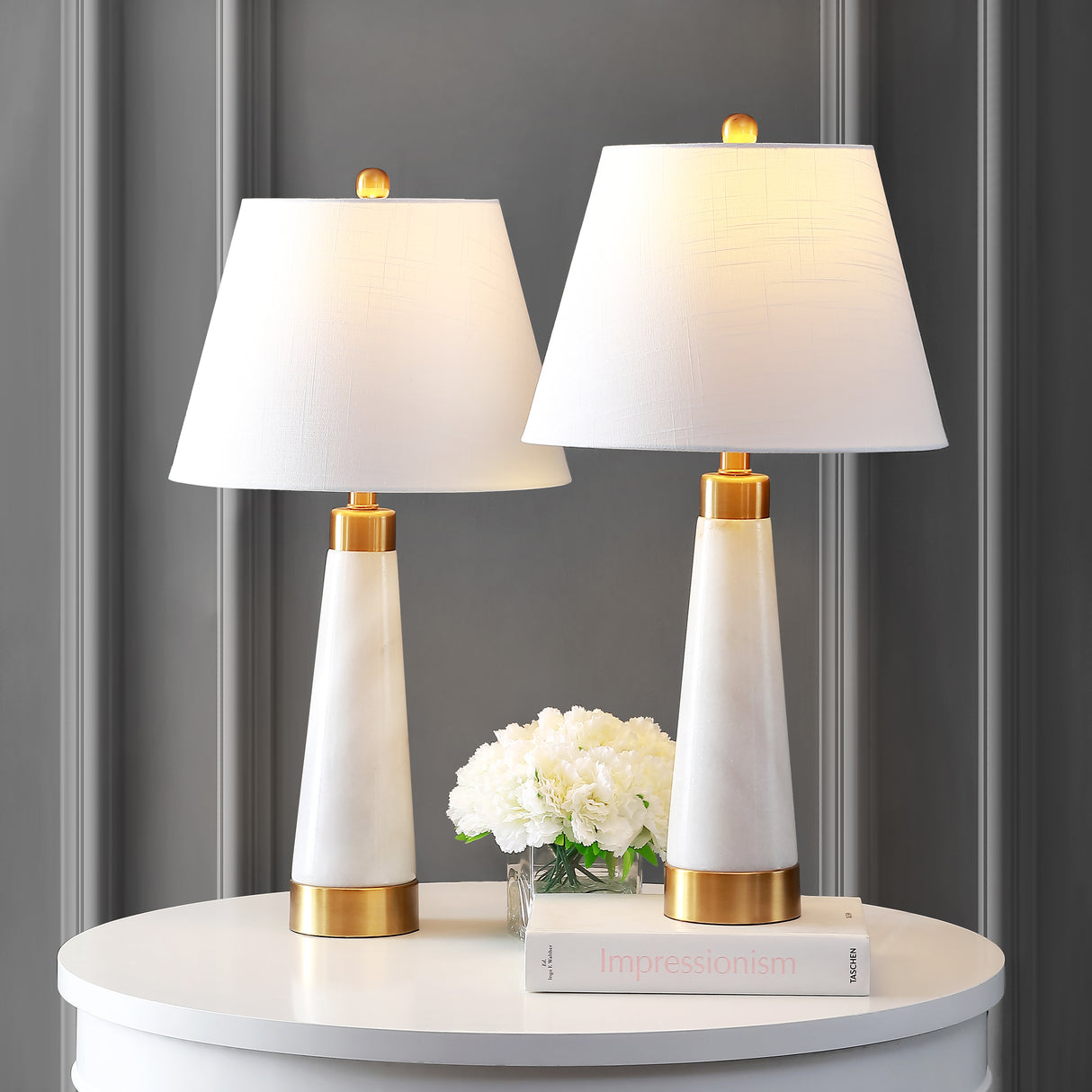 Travis-Marble/Iron-Gold-Modern-Column-LED-Table-Lamp-Table-Lamps