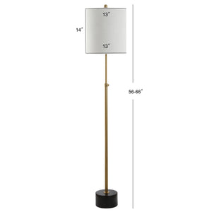 Crosby Adjustable Height Metal LED Floor Lamp