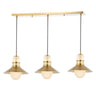 Colin-Adjustable-Iron/Glass-Retro-Hurricane-Triple-Linear-LED-Pendant-Pendants