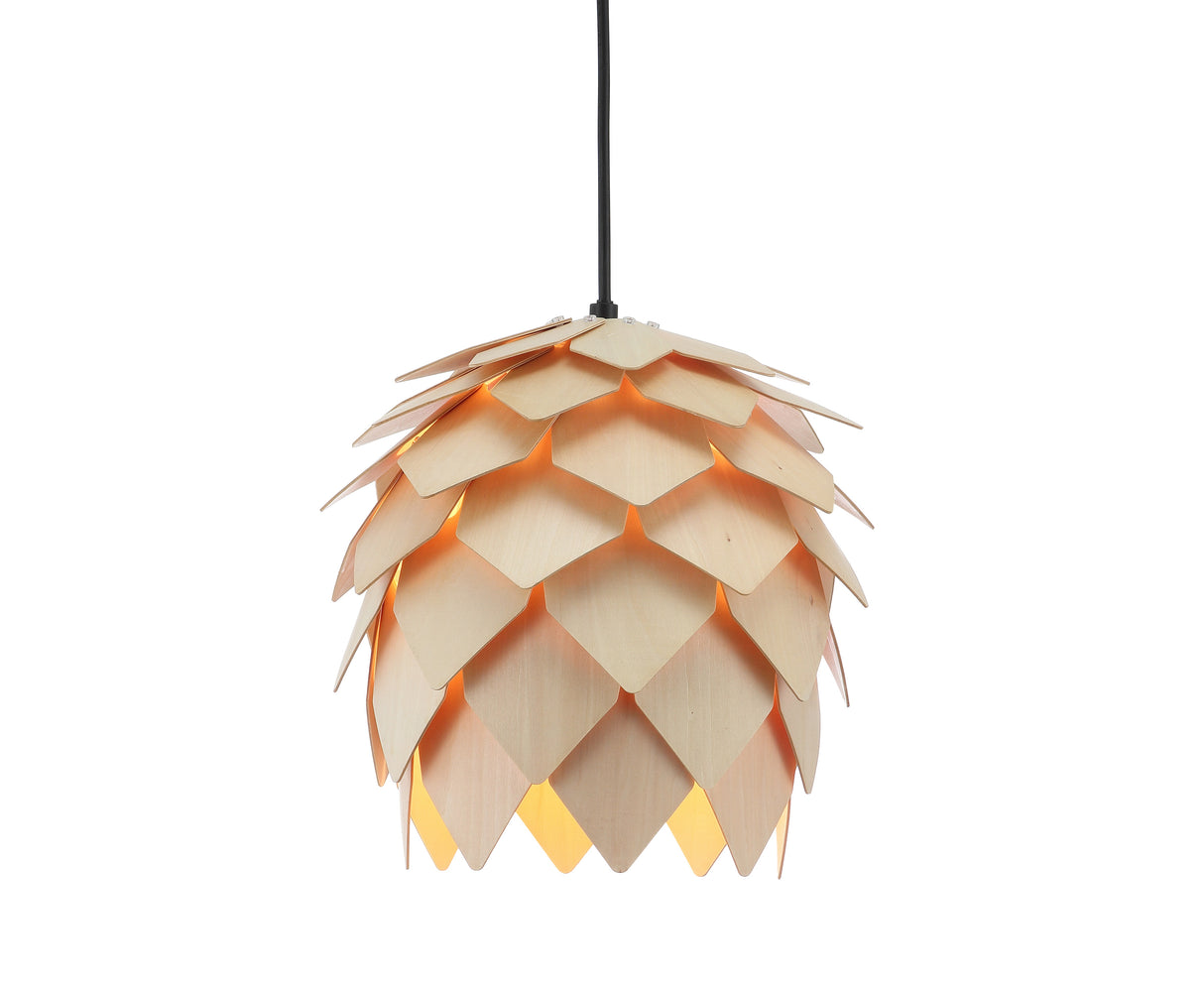 Simon-Pinecone-Wood-LED-Pendant-Pendants