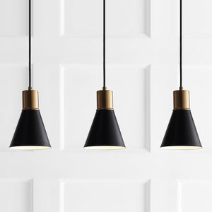 Apollo 3-Light Mid-Century Modern Iron Adjustable Linear LED Pendant