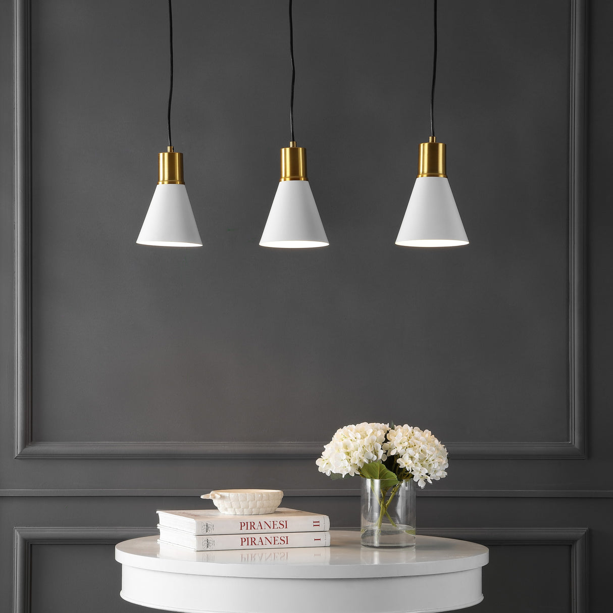 Apollo 3-Light Mid-Century Modern Iron Adjustable Linear LED Pendant