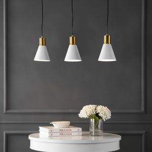 Apollo 3-Light Mid-Century Modern Iron Adjustable Linear LED Pendant