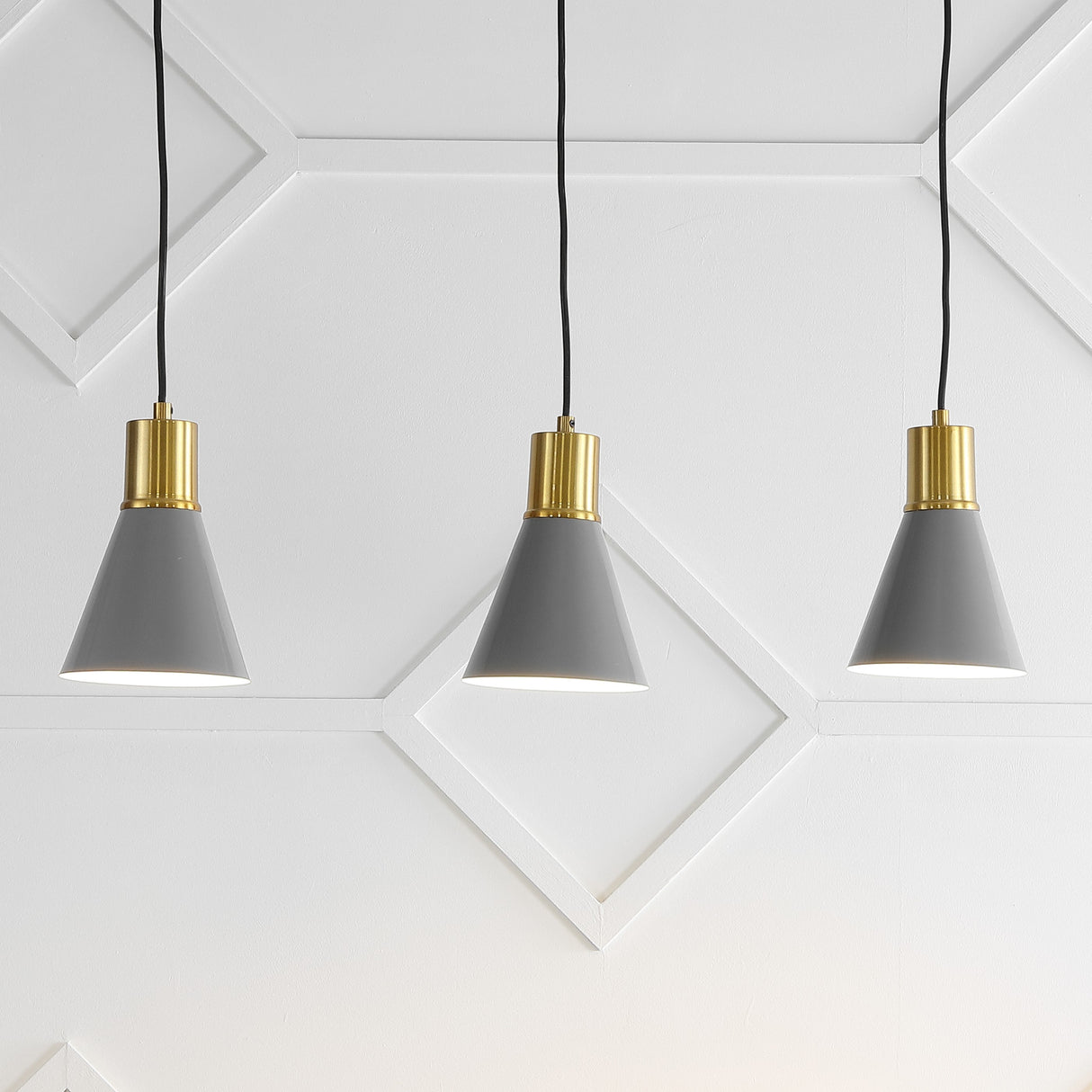 Apollo 3-Light Mid-Century Modern Iron Adjustable Linear LED Pendant