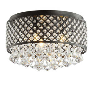 Evelyn-3-light-crystal-drops/metal-Flush-Mounts