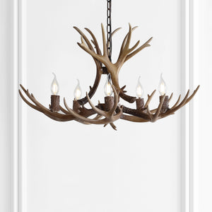 Eldora Adjustable Resin Antler 5-Light LED Chandelier