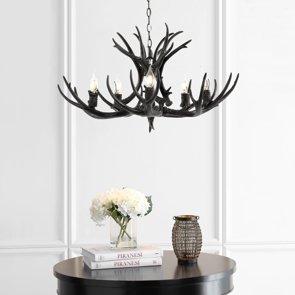 Eldora 5-Light Rustic Farmhouse Iron LED Chandelier