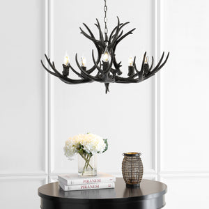 Eldora 5-Light Rustic Farmhouse Iron LED Chandelier