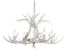 Eldora Adjustable Resin Antler 4-Light LED Chandelier