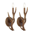 Cody-1-light-southwestern-bohemian-resin/iron-faux-antler-led-sconce-Outdoor-Lighting