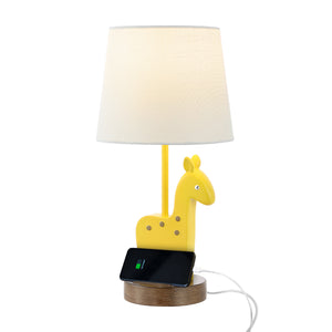 Sahara-Mid-Century-Vintage-Iron/Resin-Giraffe-LED-Kids'-Table-Lamp-with-Phone-Stand-and-USB-Charging-Port-Kids-Lighting