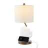 Ellie Bohemian Designer Iron/Resin Elephant LED Kids' Table Lamp with Phone Stand and USB Charging Port
