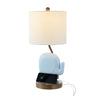 Ellie-Bohemian-Designer-Iron/Resin-Elephant-LED-Kids'-Table-Lamp-with-Phone-Stand-and-USB-Charging-Port-Kids-Lighting