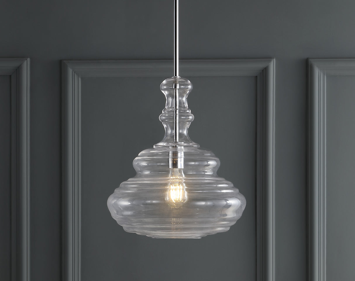 Bettina Glass/Metal LED Pendant