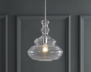 Bettina Glass/Metal LED Pendant