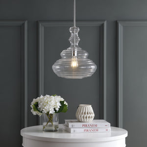 Bettina Glass/Metal LED Pendant