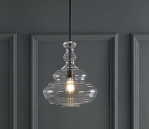Bettina Glass/Metal LED Pendant