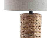 Elicia 1-Light Coastal Water Hyacinth LED Table Lamp
