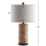 Elicia 1-Light Coastal Water Hyacinth LED Table Lamp