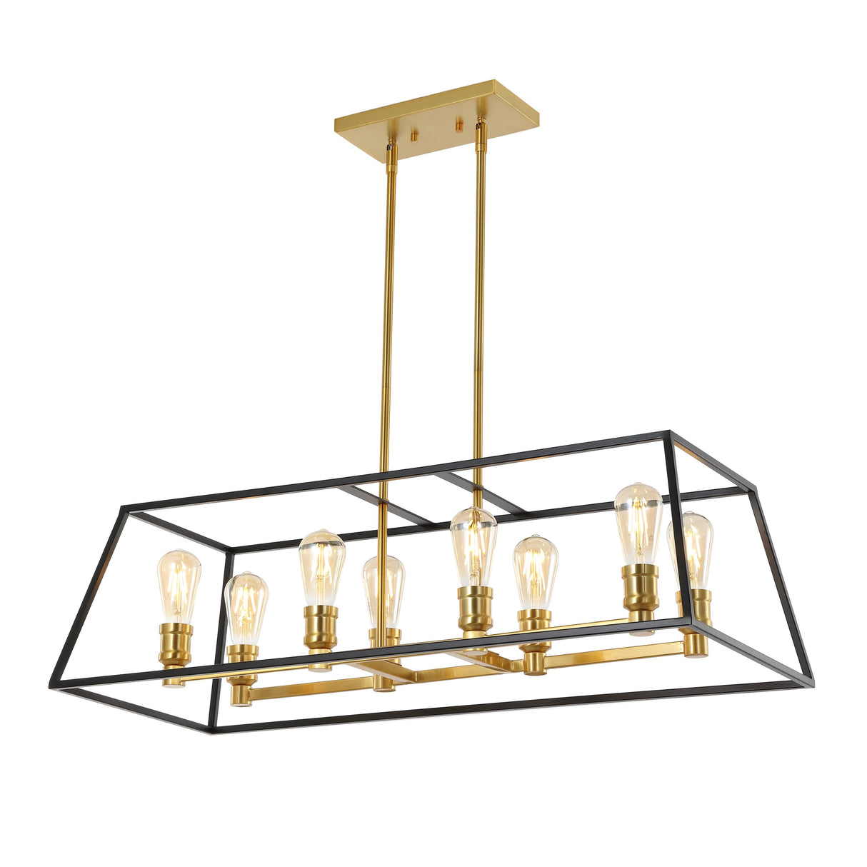 Liane-8-Light-Farmhouse-Industrial-Iron-Linear-LED-Pendant-Pendants