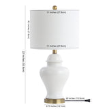 Qin Ceramic/Iron Classic Cottage LED Table Lamp
