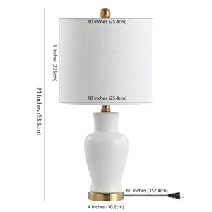 Chi Ceramic/Iron Modern Classic LED Table Lamp
