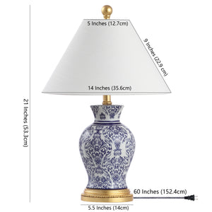 Xia Ceramic/Iron Classic Modern LED Table Lamp
