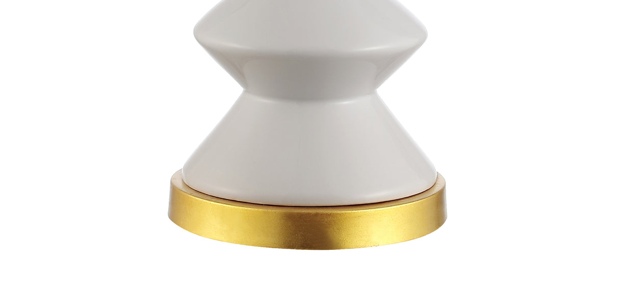 Ziggy Ceramic/Iron Contemporary Glam LED Table Lamp