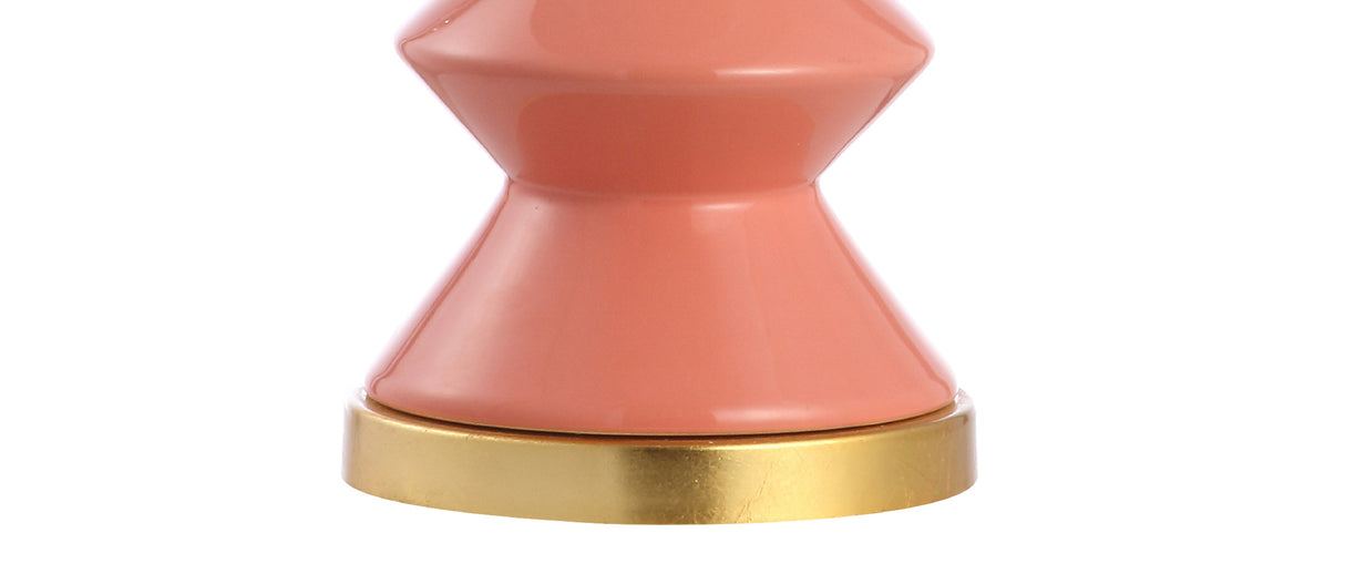 Ziggy Ceramic/Iron Contemporary Glam LED Table Lamp