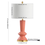 Ziggy Ceramic/Iron Contemporary Glam LED Table Lamp