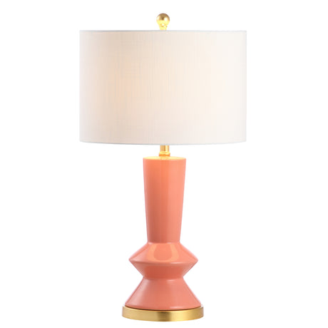 Ziggy Ceramic/Iron Contemporary Glam LED Table Lamp