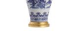 Zhou Ceramic/Iron Traditional Cottage LED Table Lamp