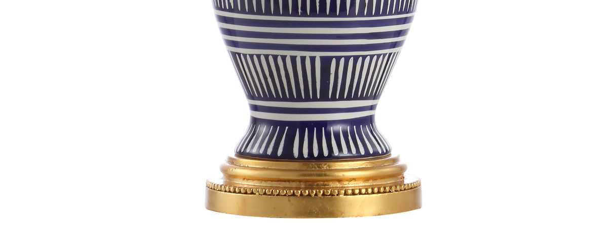 Reed Ceramic/Iron Modern Coastal LED Table Lamp