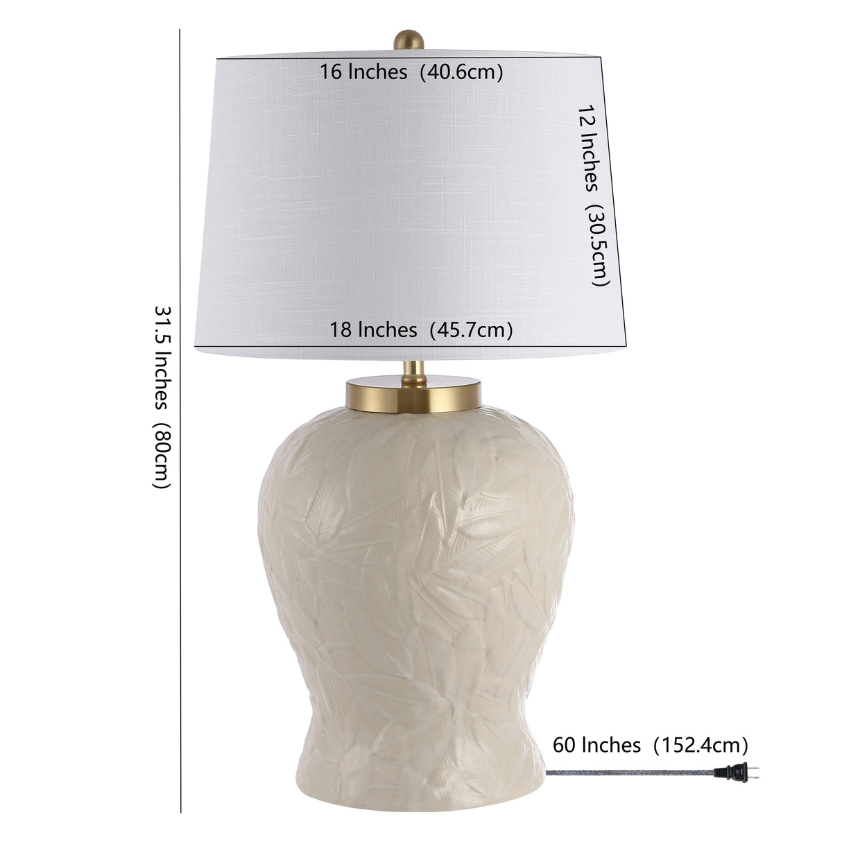 Regency Ceramic/Metal Bohemian Cottage LED Table Lamp