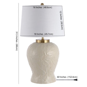 Regency Ceramic/Metal Bohemian Cottage LED Table Lamp