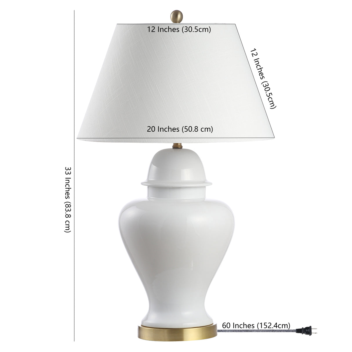 Sagwa Ceramic/Iron Modern Classic LED Table Lamp