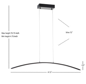 Roxanna Dimmable Adjustable Integrated LED Metal Linear Pendant