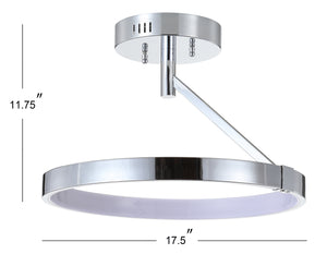 Owen Dimmable Integrated LED Metal Semi-Flush Mount
