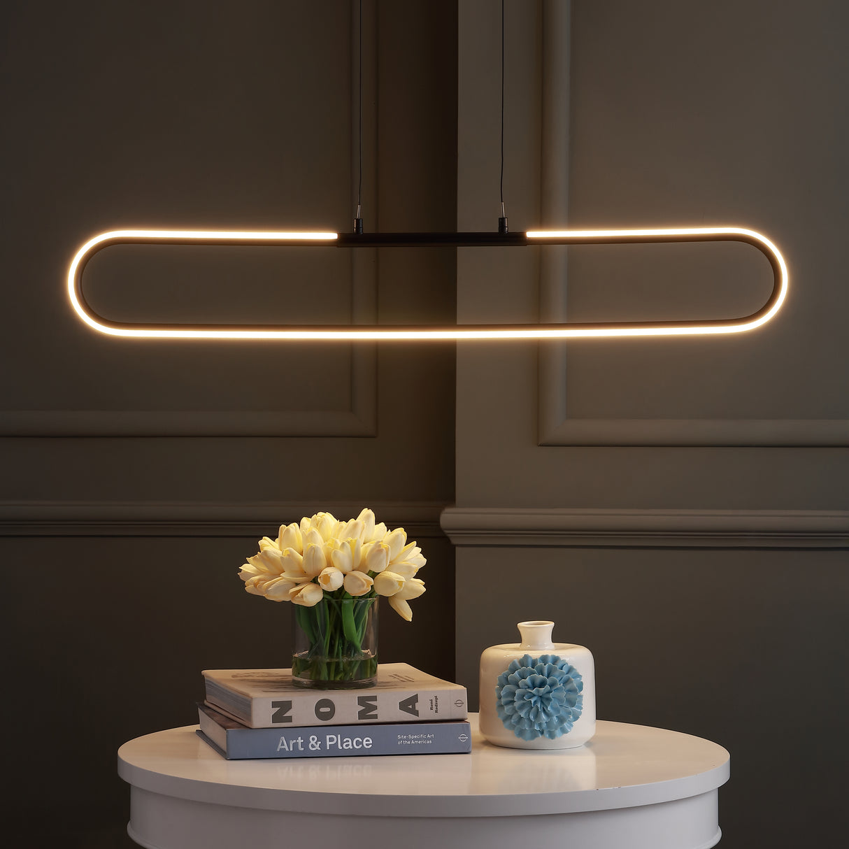 Ned Dimmable Adjustable Integrated LED Metal Linear Pendant